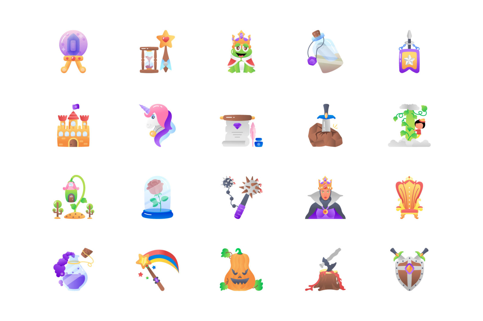 Animated Fairytale Icons