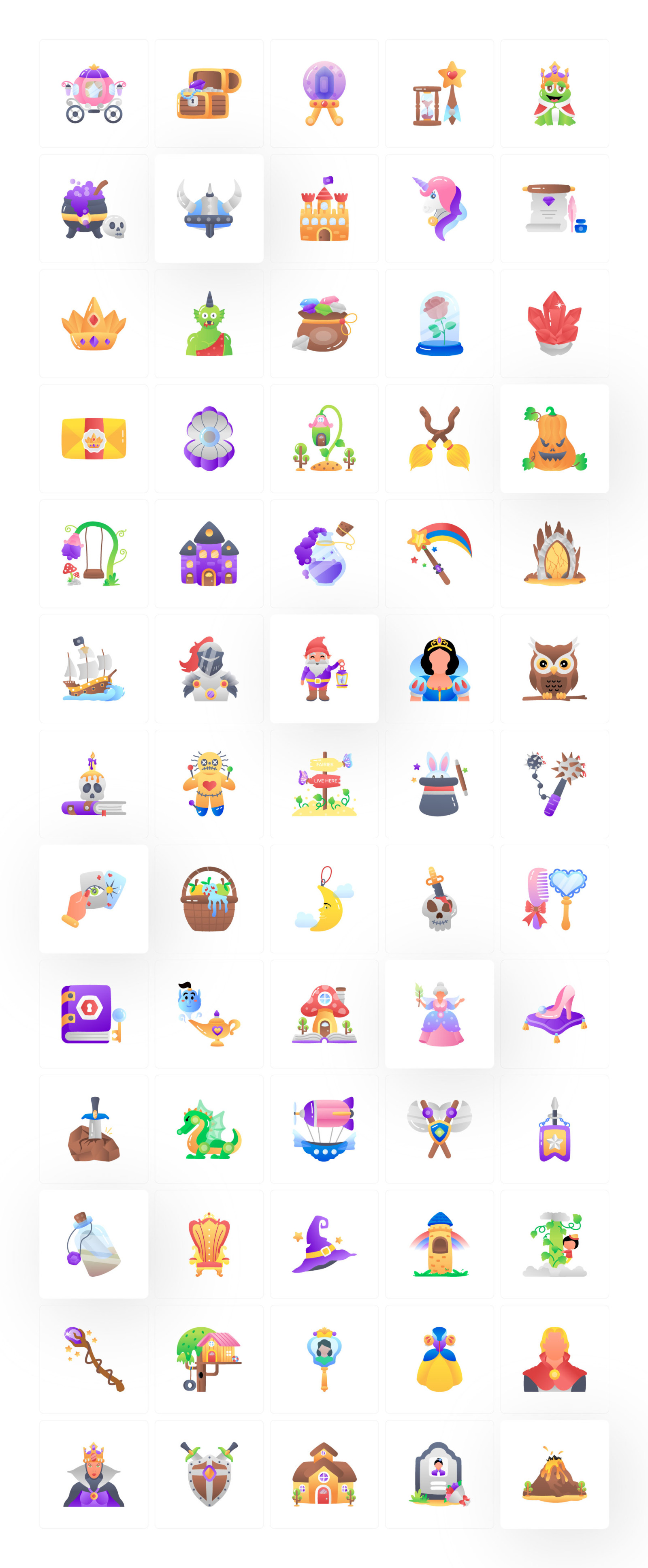 Animated Fairytale Icons