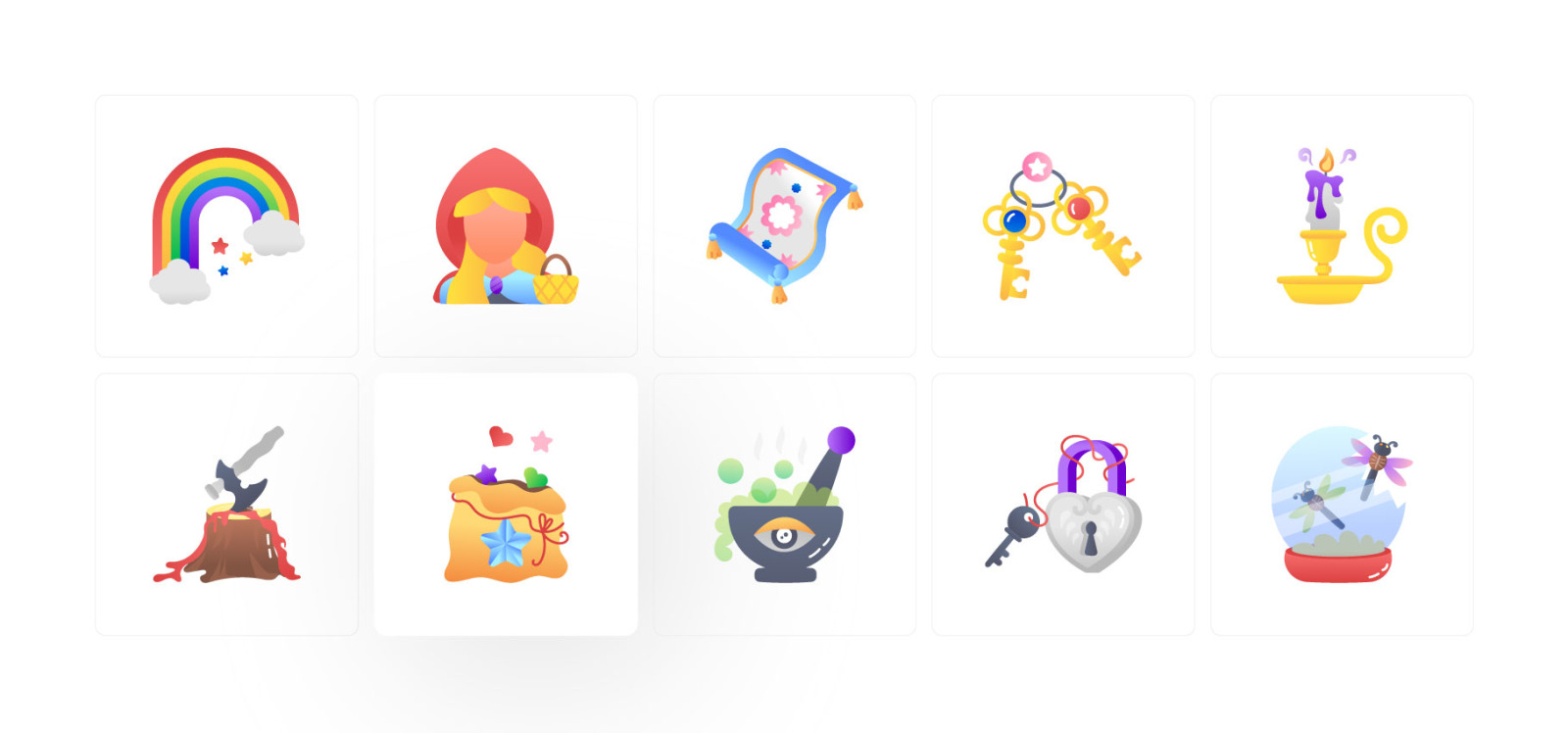 Animated Fairytale Icons