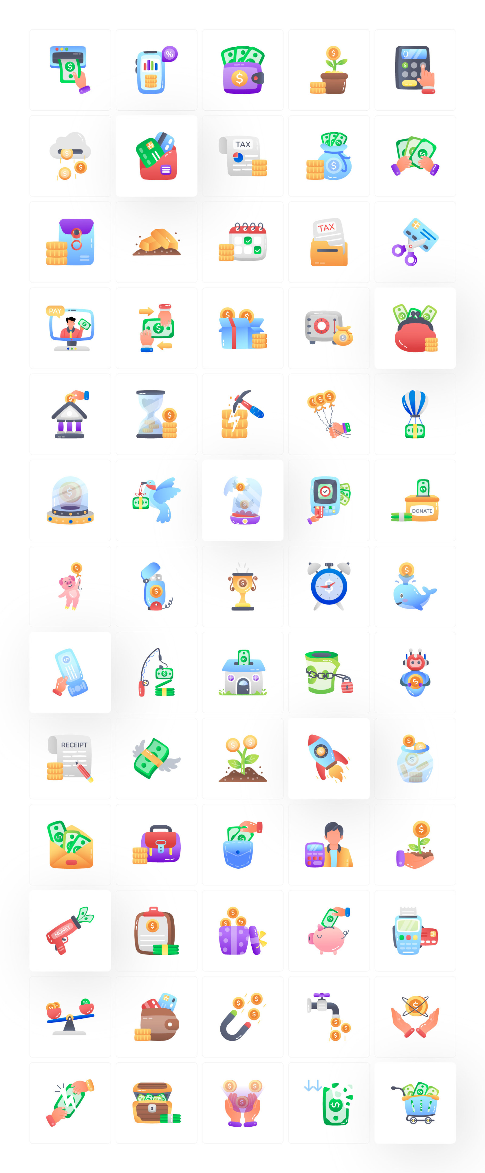 Money and Finance Icon Set Money and Finance Icon Set