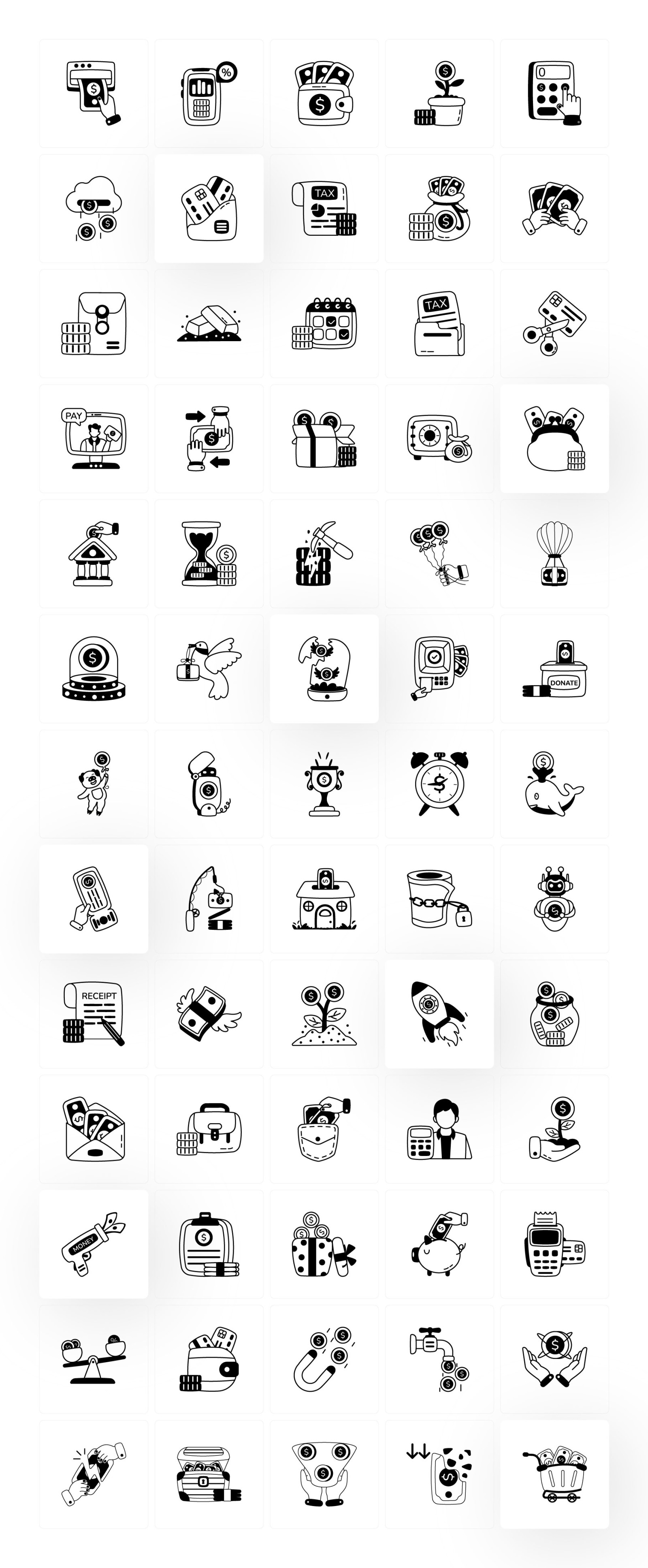 Money and Finance Icon Set Money and Finance Icon Set