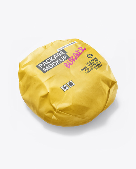 Wrapped Burger Mockup