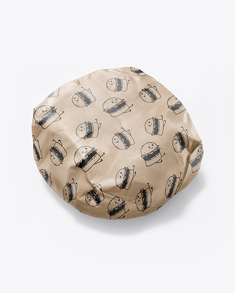 Wrapped Burger Mockup