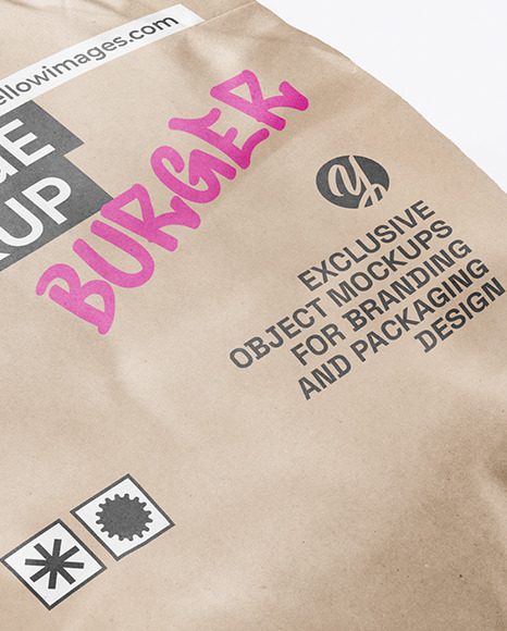 Wrapped Burger Mockup