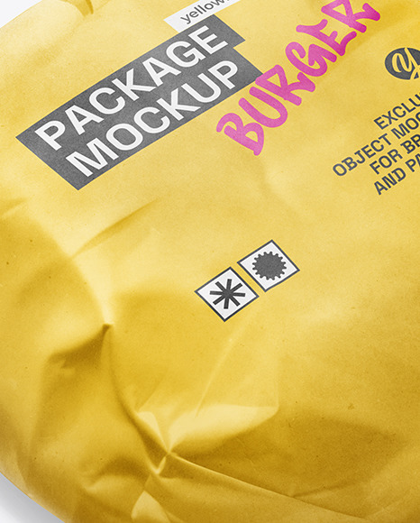 Wrapped Burger Mockup