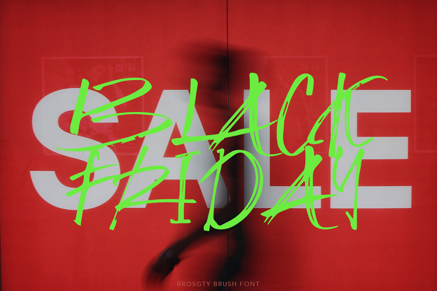 Brosgty Brush Font Brosgty Brush Font