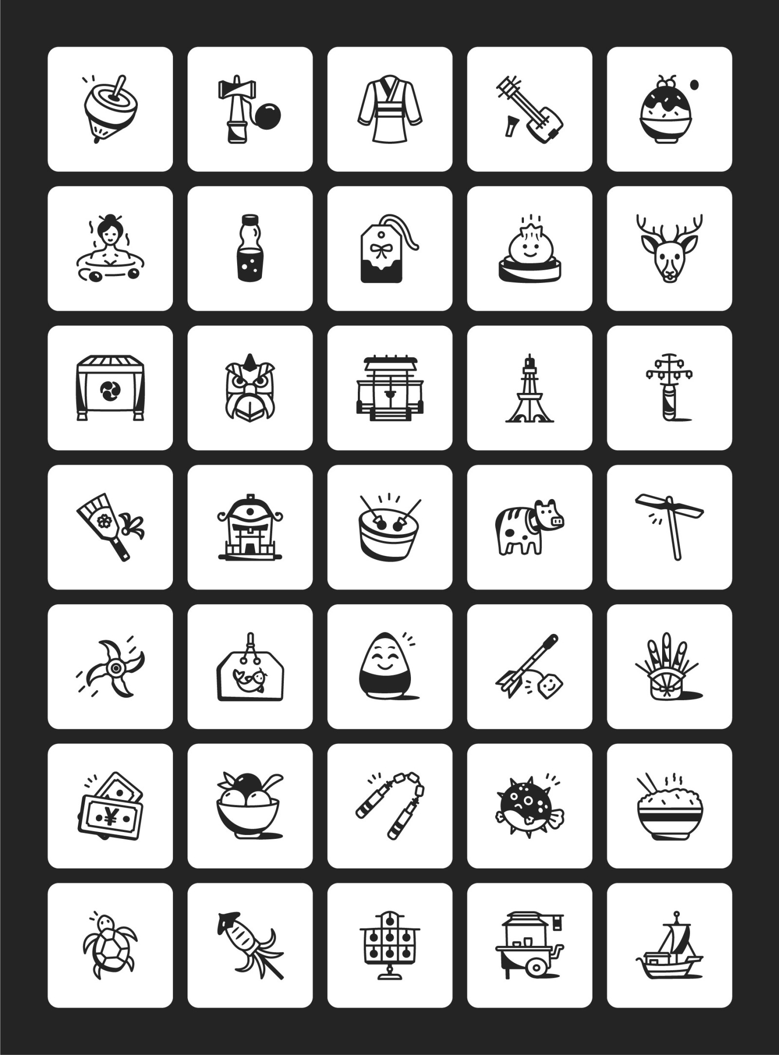100 Japanese Doodles