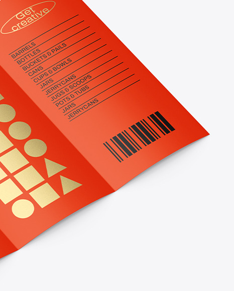 Paper Trifold Brochure Mockup