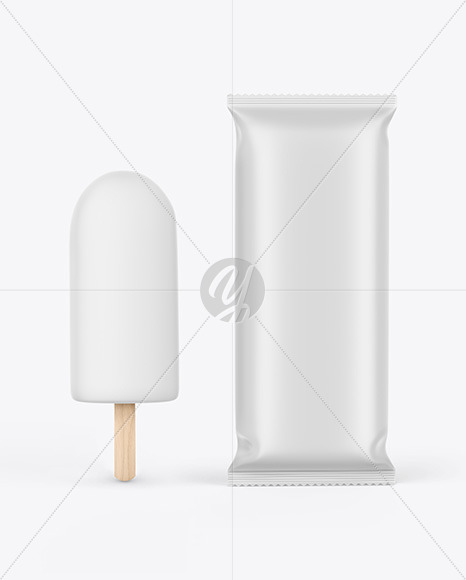 Matte Flow Pack W/ Ice Cream Mockup