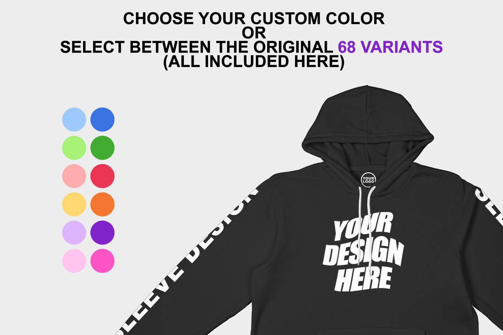 Bella Canvas 3719 Hoodie Mockup Bella Canvas 3719 Hoodie Mockup