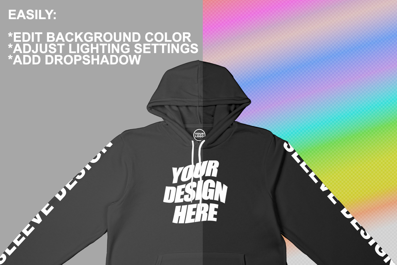Bella Canvas 3719 Hoodie Mockup Bella Canvas 3719 Hoodie Mockup