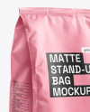 Matte Stand-Up Bag Mockup