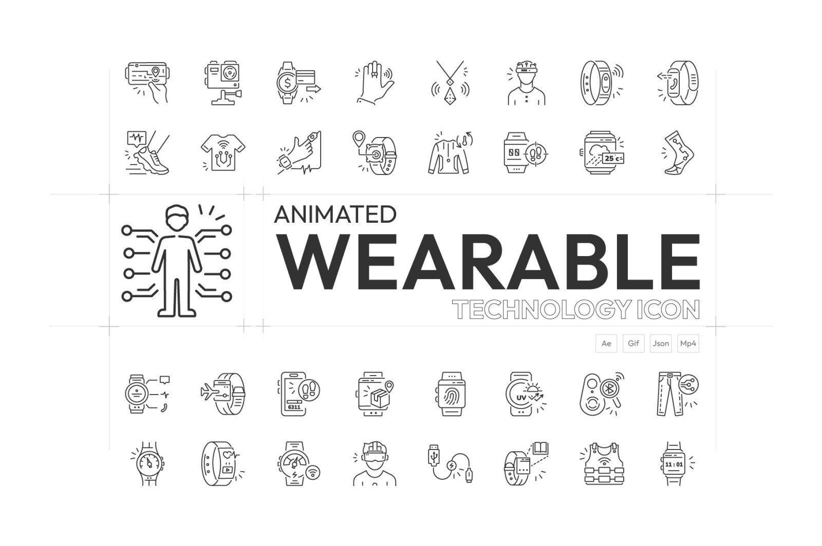 Wearable Technology Animated Icons Wearable Technology Animated Icons