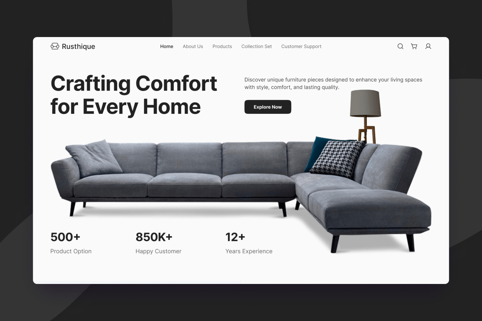 Rusthique - Home Furniture Landing Page Rusthique - Home Furniture Landing Page
