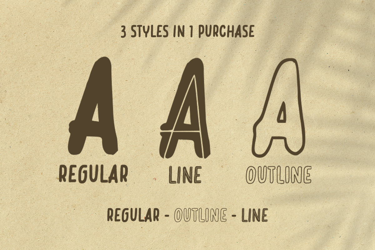 Korean - Layered Handwritten Font Korean - Layered Handwritten Font