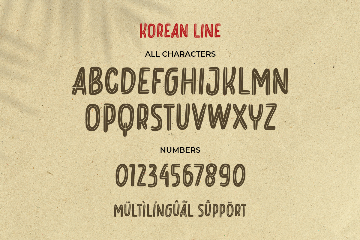 Korean - Layered Handwritten Font Korean - Layered Handwritten Font