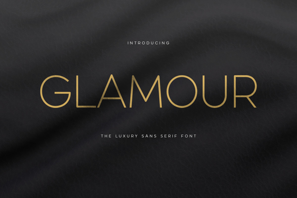 GLAMOUR - Luxury Sans Serif Font