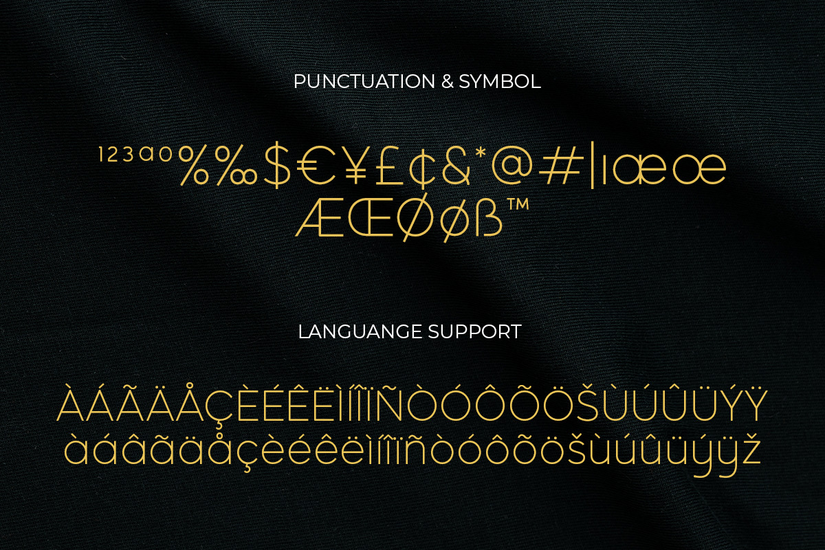 GLAMOUR - Luxury Sans Serif Font