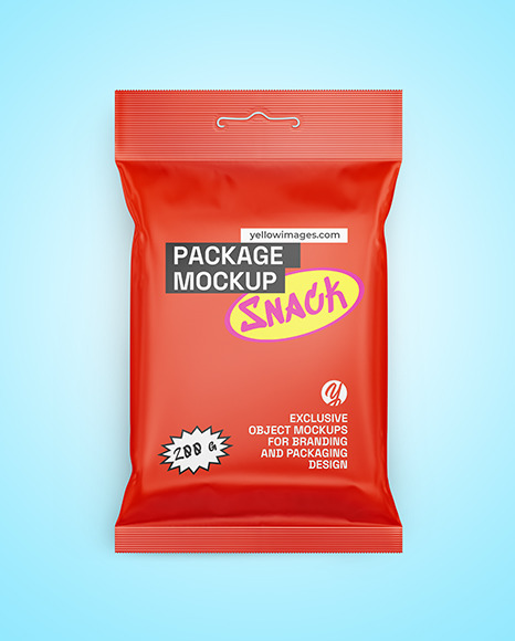 Matte Snack Package Mockup