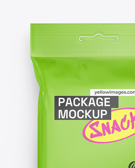 Matte Snack Package Mockup