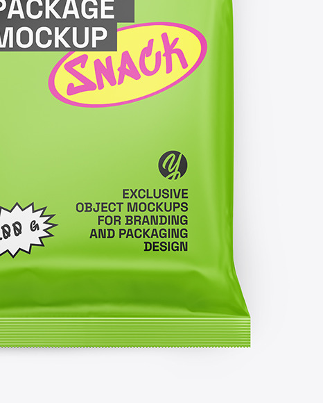 Matte Snack Package Mockup