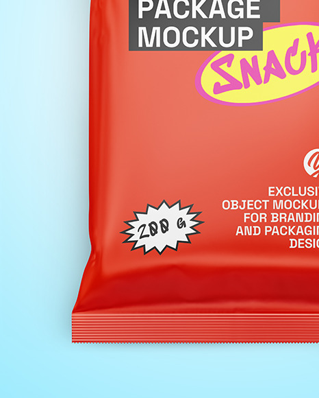 Matte Snack Package Mockup