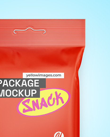 Matte Snack Package Mockup