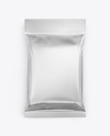 Matte Metallic Snack Package Mockup