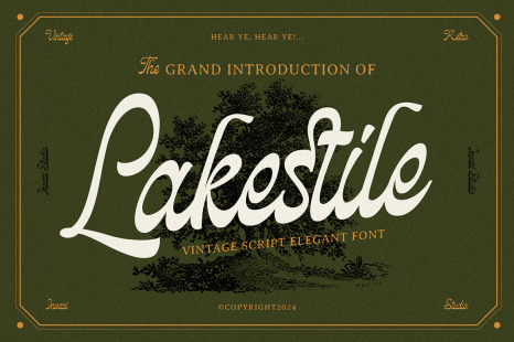 Lakestile - Classic Reverse Script - Stylish font