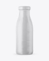 Glass Bottle in Matte Shrink Sleeve Mockup - Front View