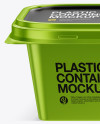 Metallic Plastic Container Mockup