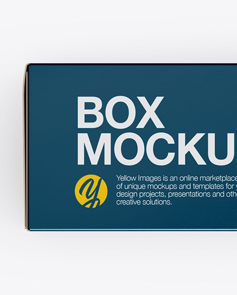 Box Mockup - Front & Top Views