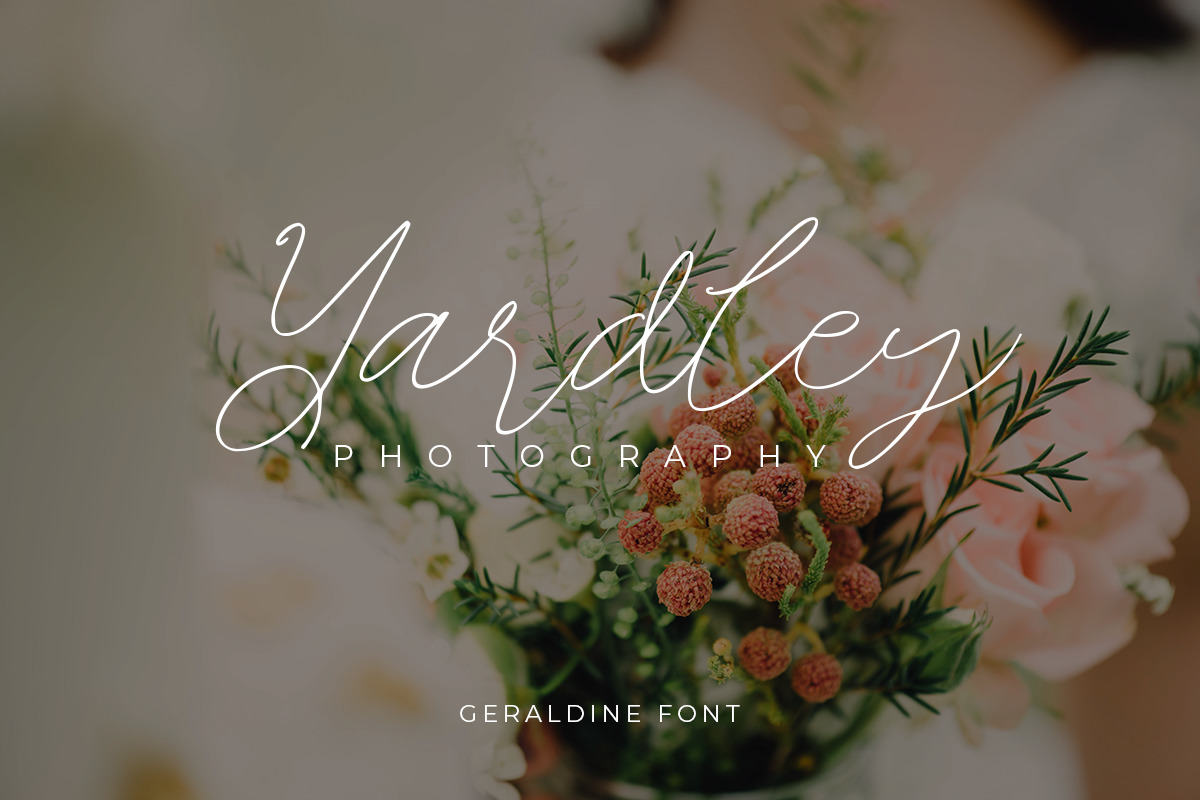 Geraldine - Classy Signature Font Geraldine - Classy Signature Font
