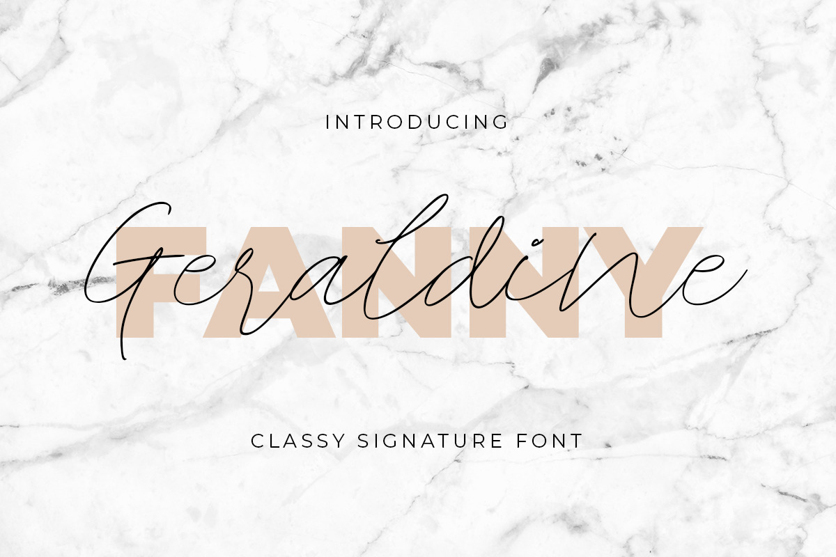 Geraldine - Classy Signature Font Geraldine - Classy Signature Font