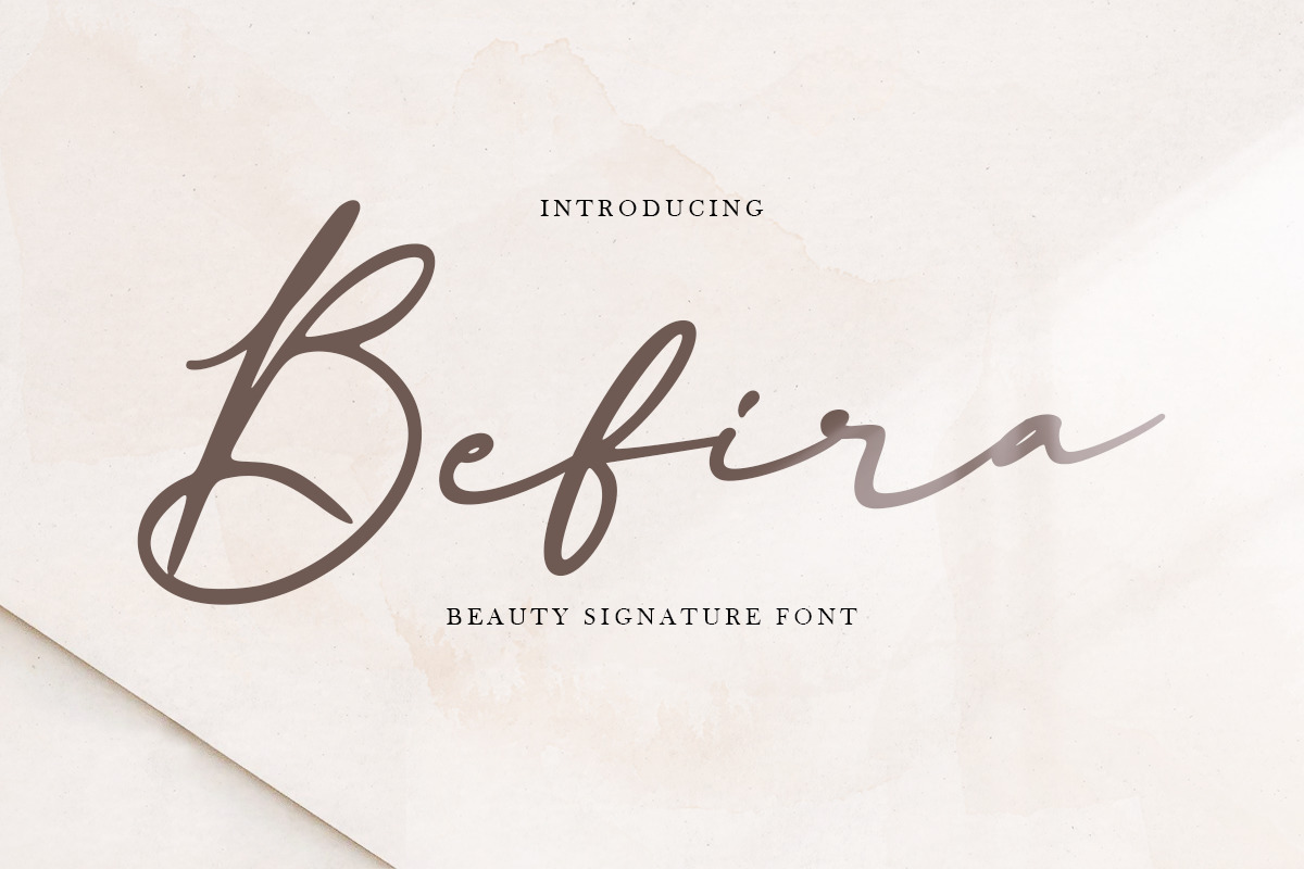 Befira - Feminine and Beauty Script font