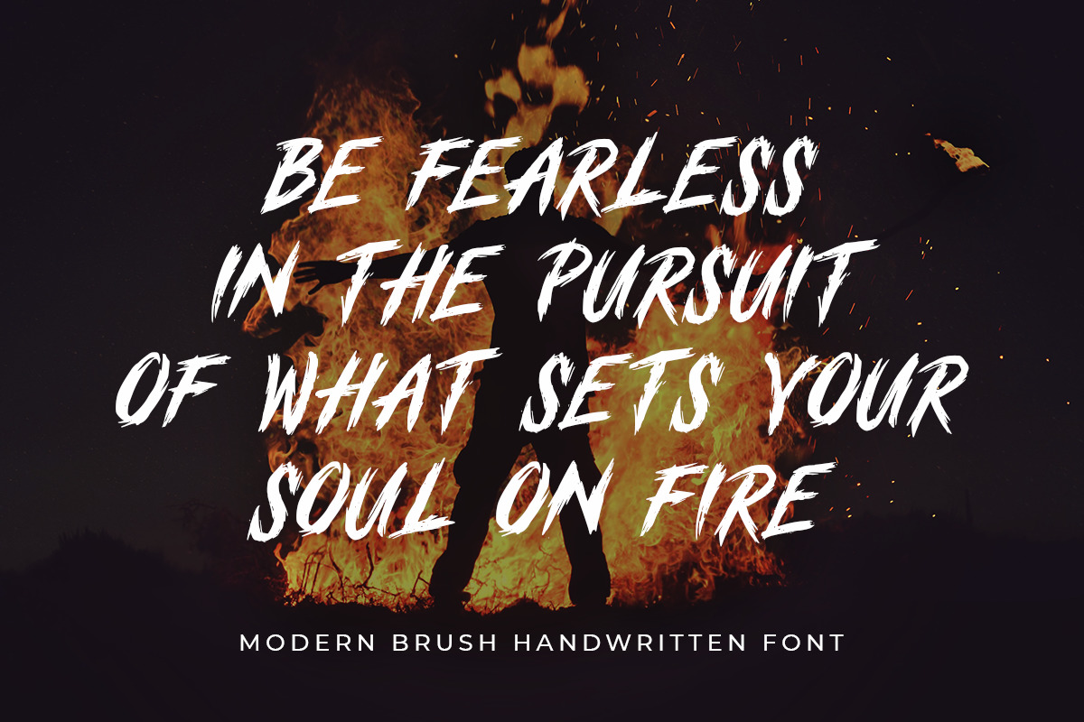 BUZZER - Modern Brush Handwritten Font BUZZER - Modern Brush Handwritten Font