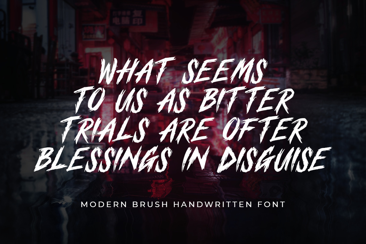 BUZZER - Modern Brush Handwritten Font BUZZER - Modern Brush Handwritten Font