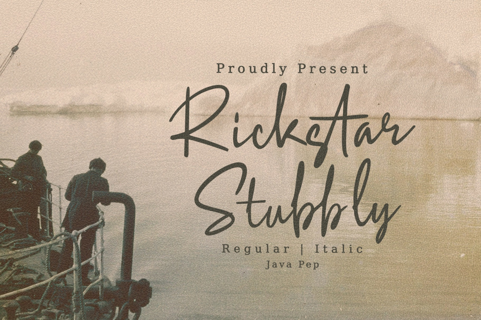 Rickstar Stubbly / Elegant Typeface Rickstar Stubbly / Elegant Typeface