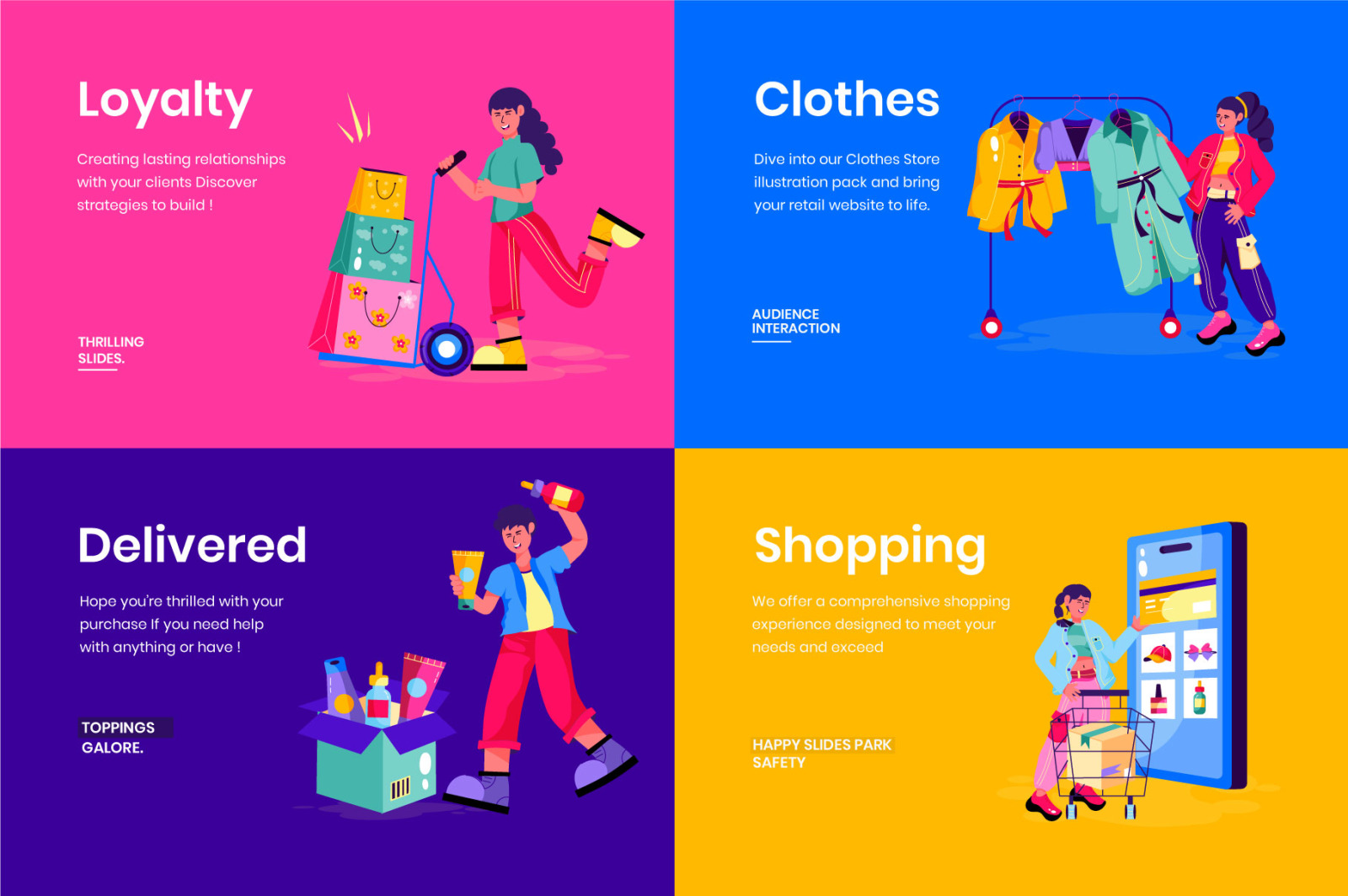 Shopping Illustration Set Shopping Illustration Set