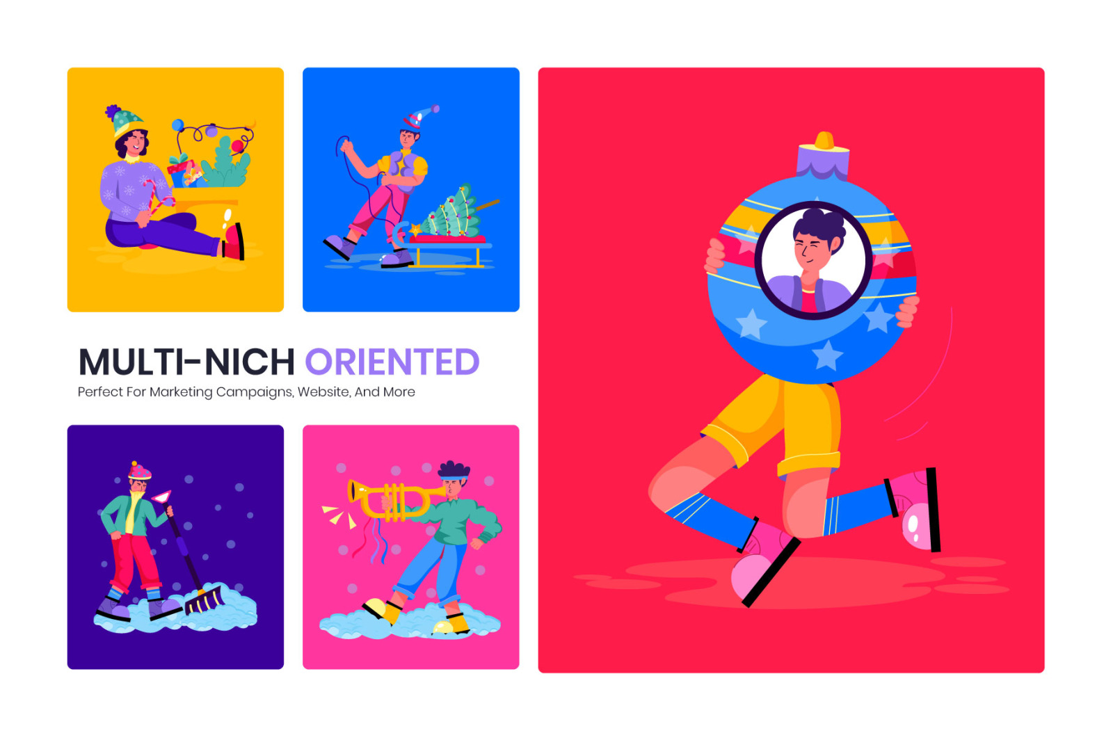 Christmas Characters Illustrations Christmas Characters Illustrations