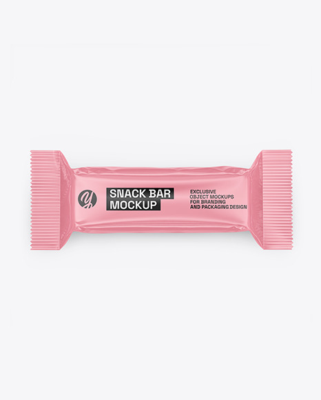 Glossy Snack Package Mockup - Candy mockup