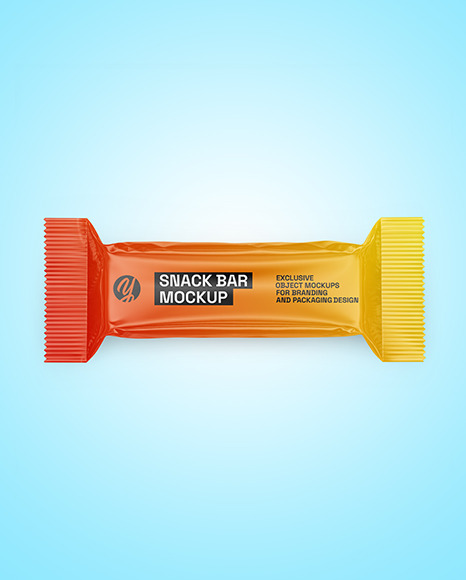 Glossy Snack Package Mockup
