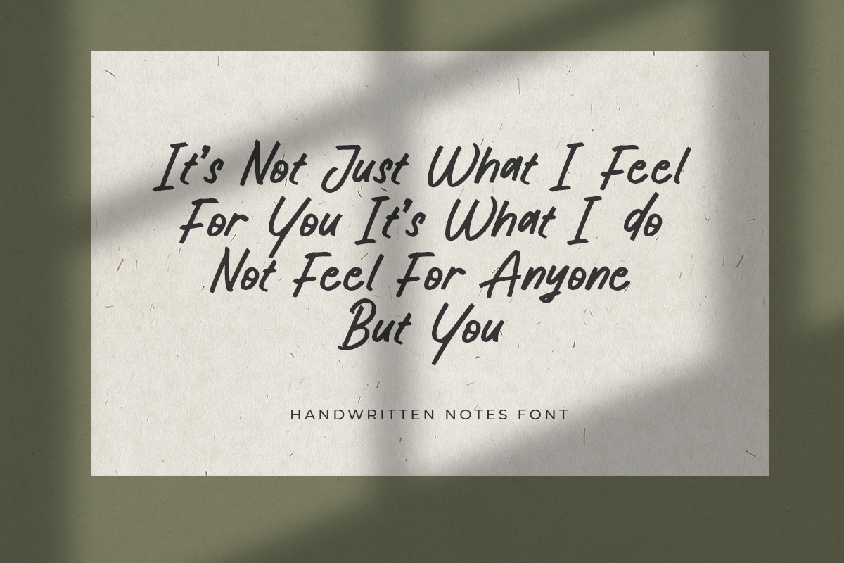Daily Notes - Handwritten Notes Font Daily Notes - Handwritten Notes Font