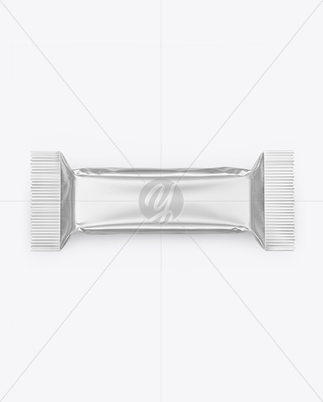 Matte Metallic Snack Package Mockup