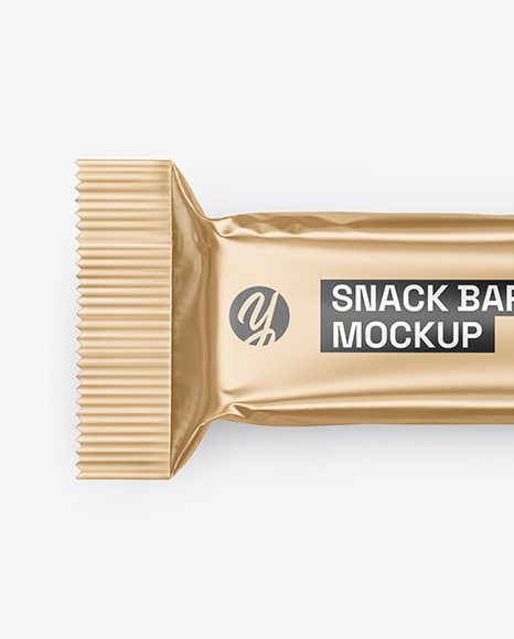 Matte Metallic Snack Package Mockup