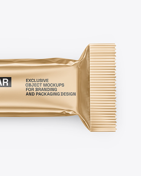 Matte Metallic Snack Package Mockup