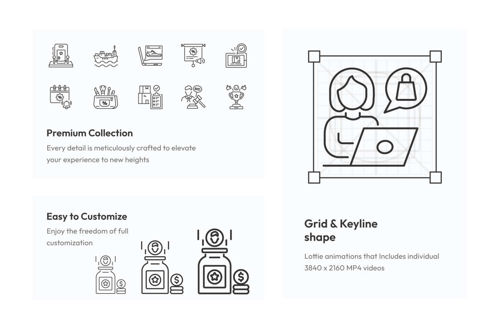Buy and Purchase Animated Icons Buy and Purchase Animated Icons