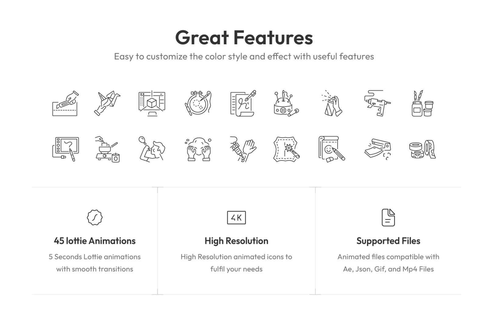 Arts and Crafts Animated Icons Arts and Crafts Animated Icons