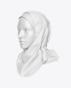 Hijab Mockup - Half Side View