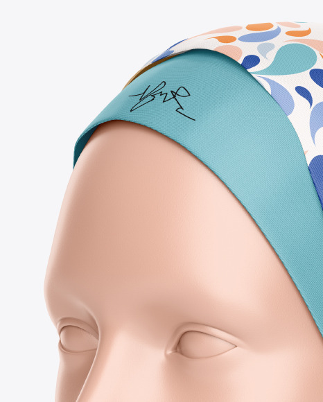 Hijab Mockup - Half Side View